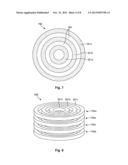 CURVILINEAR WIRING STRUCTURE TO REDUCE AREAS OF HIGH FIELD DENSITY IN AN     INTEGRATED CIRCUIT diagram and image