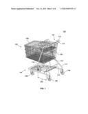 Removable Nest Wire for a Shopping Cart diagram and image