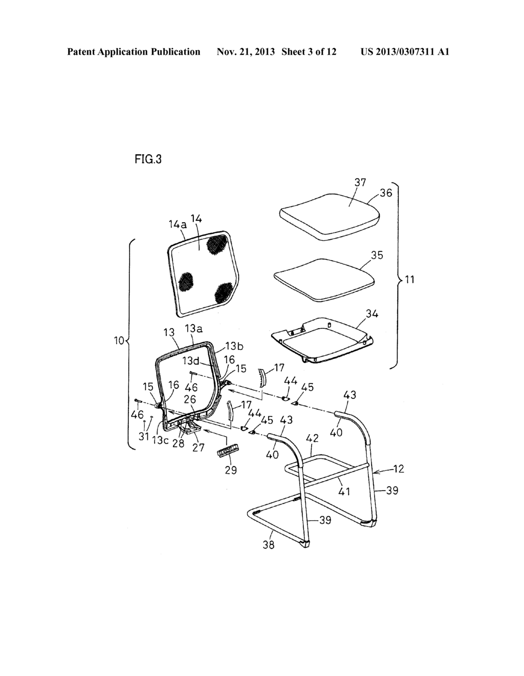 STRETCHING STRUCTURE OF A TENSION MEMBER FOR A CHAIR - diagram, schematic, and image 04