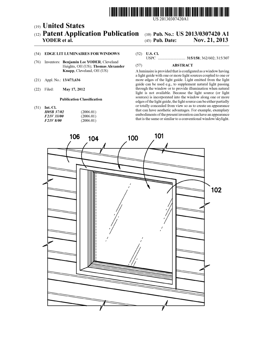 EDGE LIT LUMINAIRES FOR WINDOWS - diagram, schematic, and image 01