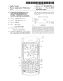 HANDHELD ELECTRONIC DEVICE AND ASSOCIATED METHOD EMPLOYING A     MULTIPLE-AXISINPUT DEVICE AND LEARNING A CONTEXT OF A TEXT INPUT FOR USE     BY ADISAMBIGUATION ROUTINE diagram and image