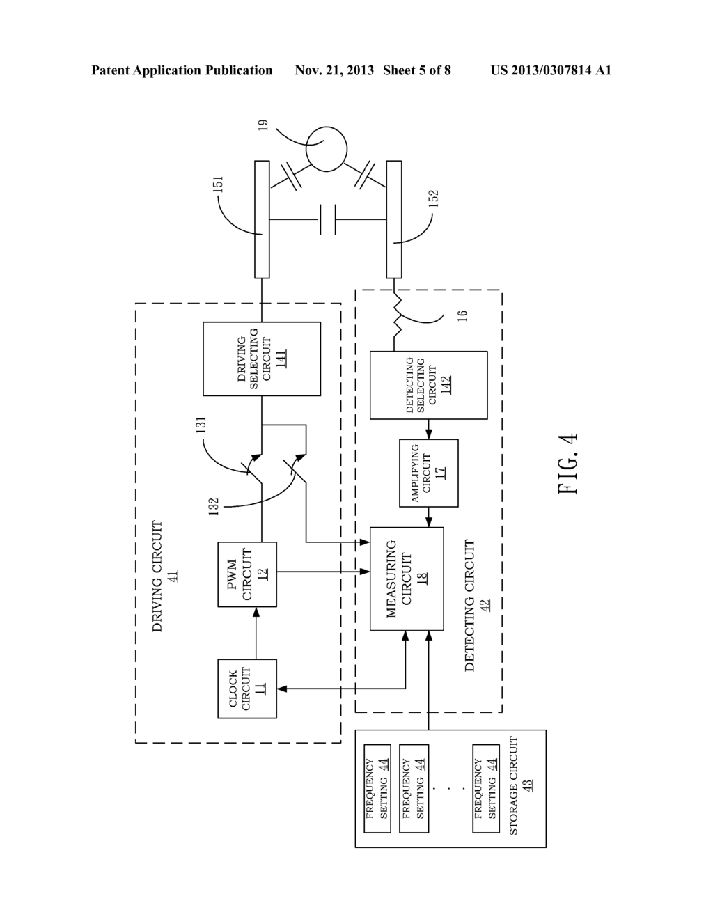 METHOD AND DEVICE FOR DETECTING CAPACITIVE TOUCH SCREEN - diagram, schematic, and image 06