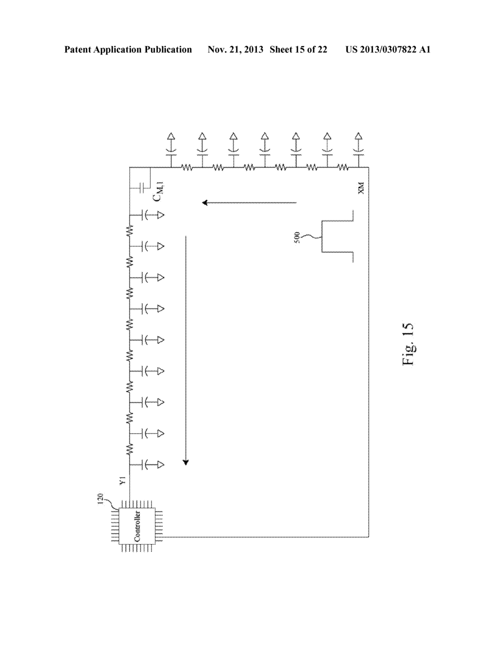 EQUALIZED CAPACITIVE TOUCHPAD AND TOUCH POSITIONING METHOD - diagram, schematic, and image 16