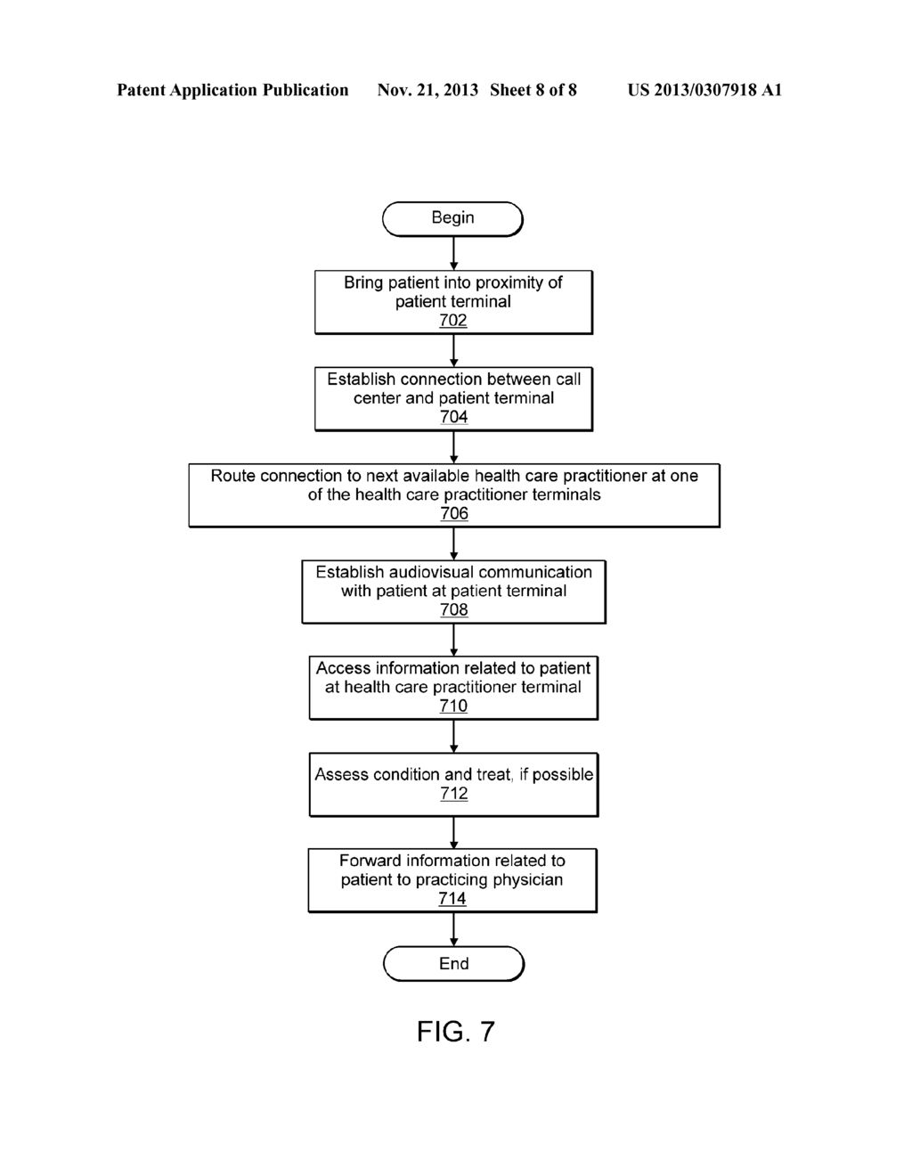 SYSTEM AND METHOD FOR DELIVERING MEDICAL EXAMINATION, TREATMENT AND     ASSISTANCE OVER A NETWORK - diagram, schematic, and image 09