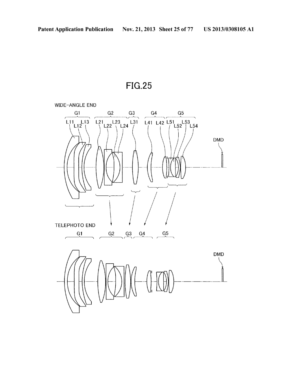 PROJECTION ZOOM LENS AND PROJECTOR - diagram, schematic, and image 26