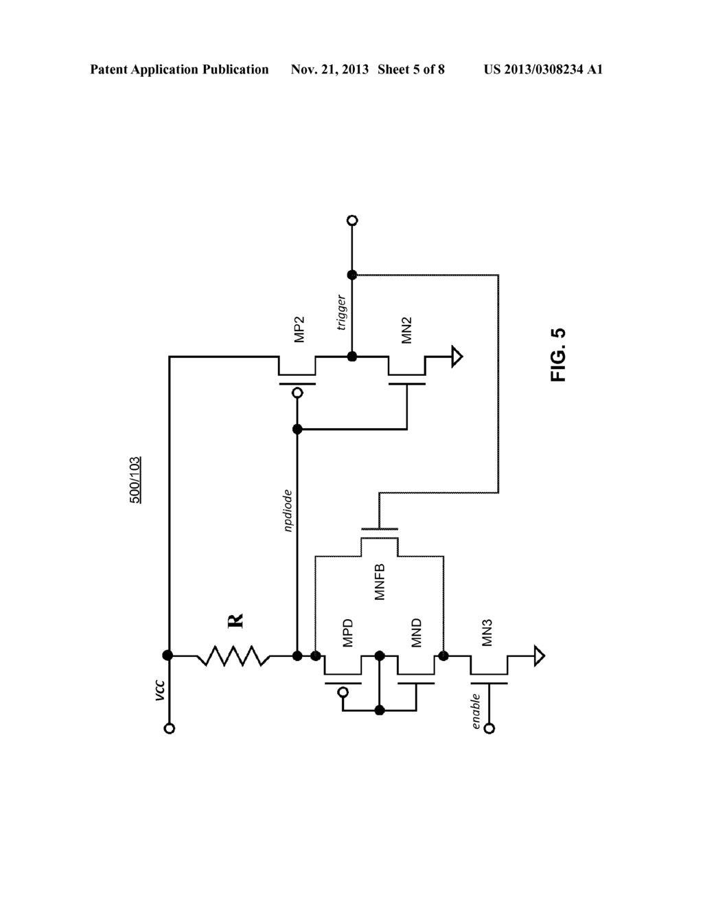 ELECTROSTATIC DISCHARGE CLAMP COMPATIBLE WITH A FAST RAMPING SUPPLY - diagram, schematic, and image 06