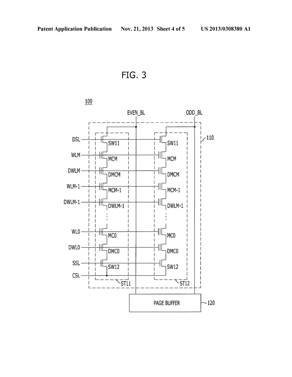 NON-VOLATILE SEMICONDUCTOR MEMORY DEVICE AND READING METHOD THEREOF - diagram, schematic, and image 05