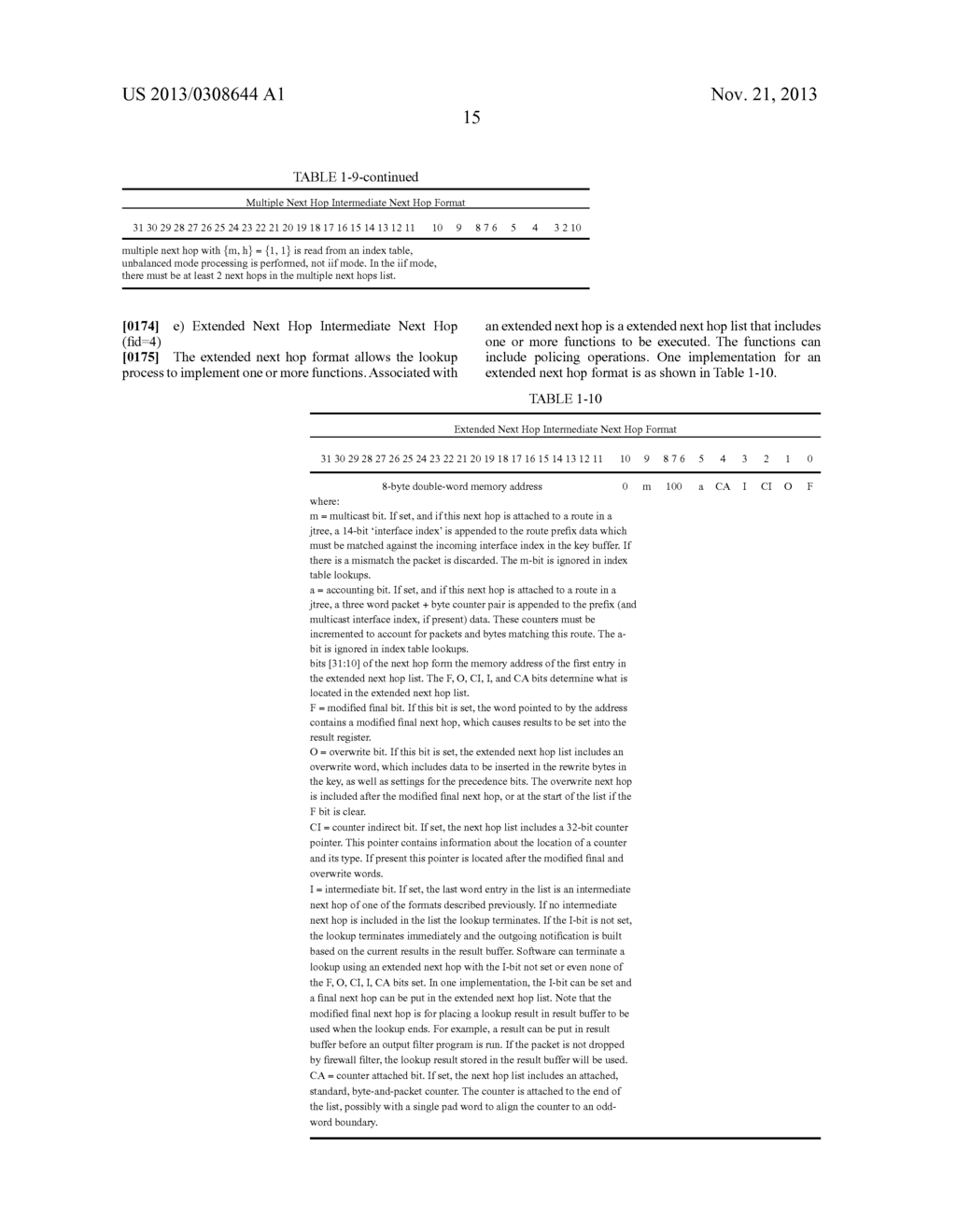 FILTERING AND ROUTE LOOKUP IN A SWITCHING DEVICE - diagram, schematic, and image 44