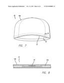 BASEBALL-STYLE CAP WITH AMPLIFIED STEREO SPEAKERS diagram and image