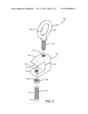 Repositionable Trailer Tie-Down Bracket diagram and image