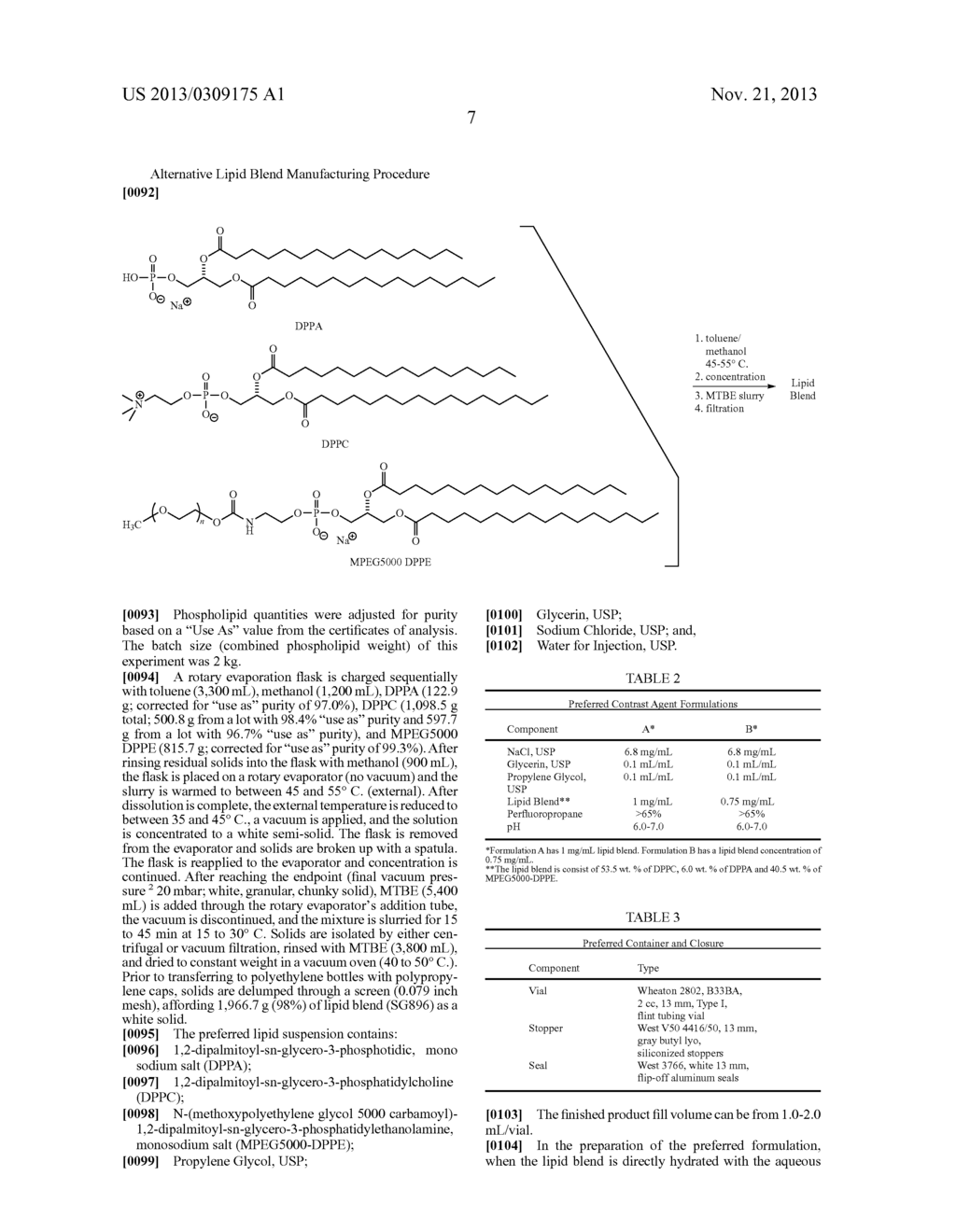 PREPARATION OF A LIPID BLEND AND A PHOSPHOLIPID SUSPENSION CONTAINING THE     LIPID BLEND - diagram, schematic, and image 08