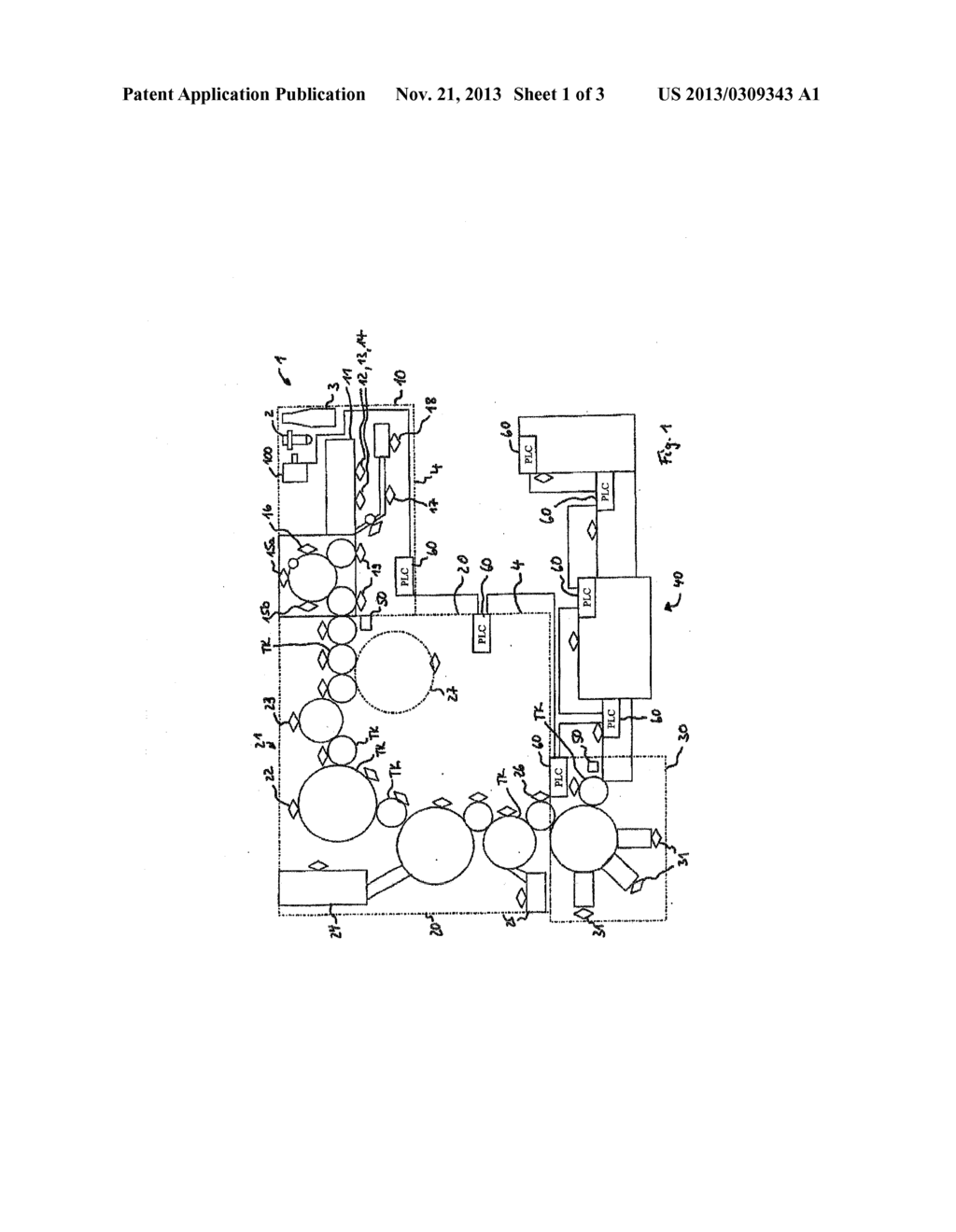 CONTAINER TREATMENT PLANT AND A CONTAINER TREATMENT METHOD FOR THE     TREATMENT OF CONTAINERS CAPABLE OF BEING FILLED WITH A PRODUCT - diagram, schematic, and image 02