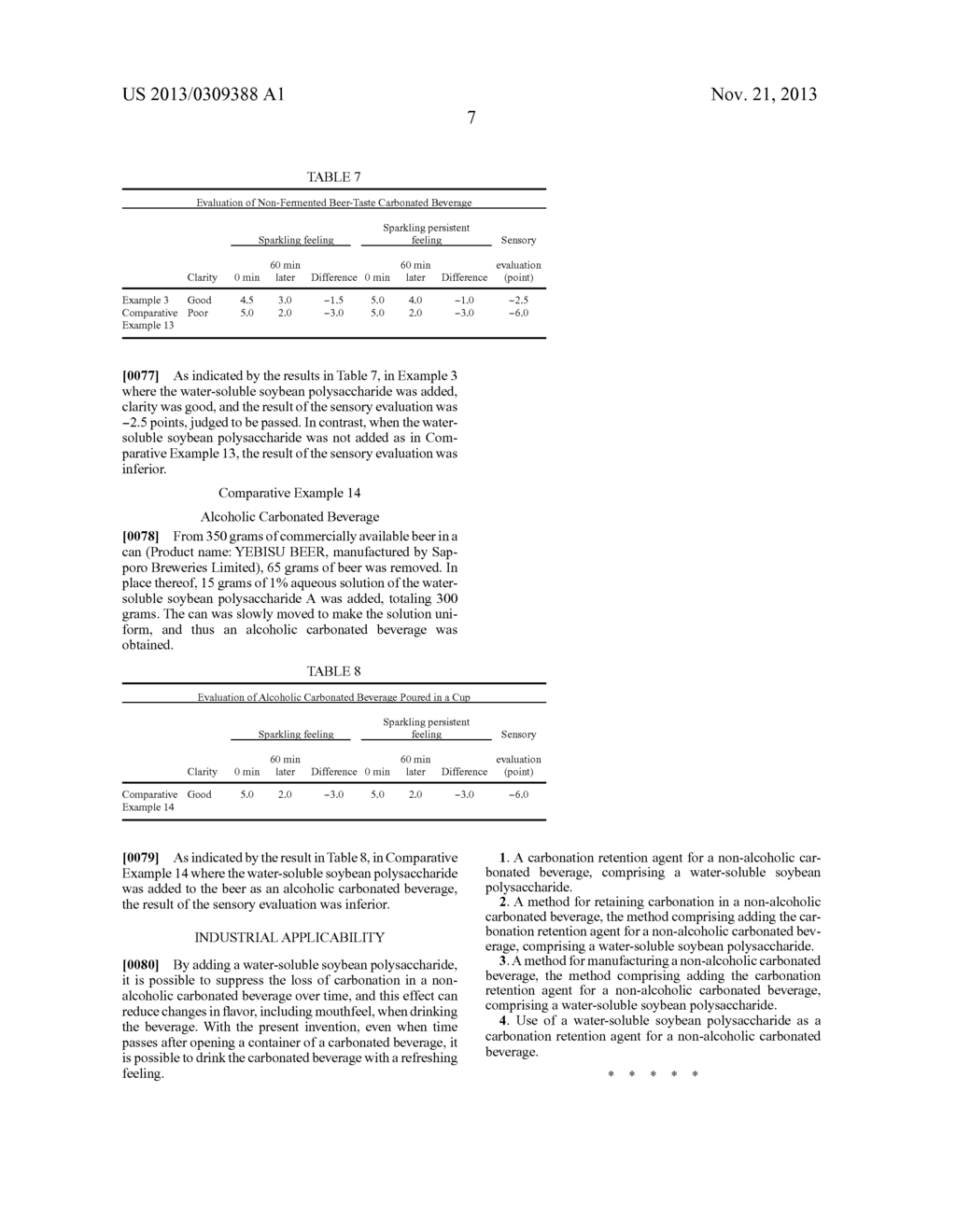 CARBONATE-RETAINING AGENT FOR CARBONATED DRINK - diagram, schematic, and image 08