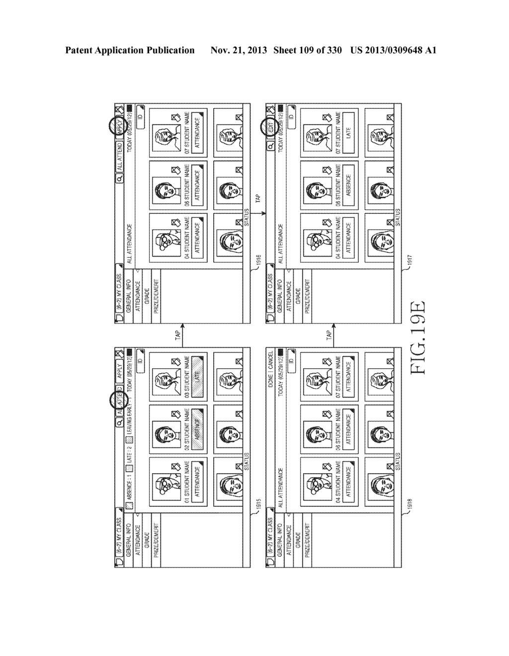 METHOD, APPARATUS AND SYSTEM FOR INTERACTIVE CLASS SUPPORT AND EDUCATION     MANAGEMENT - diagram, schematic, and image 110