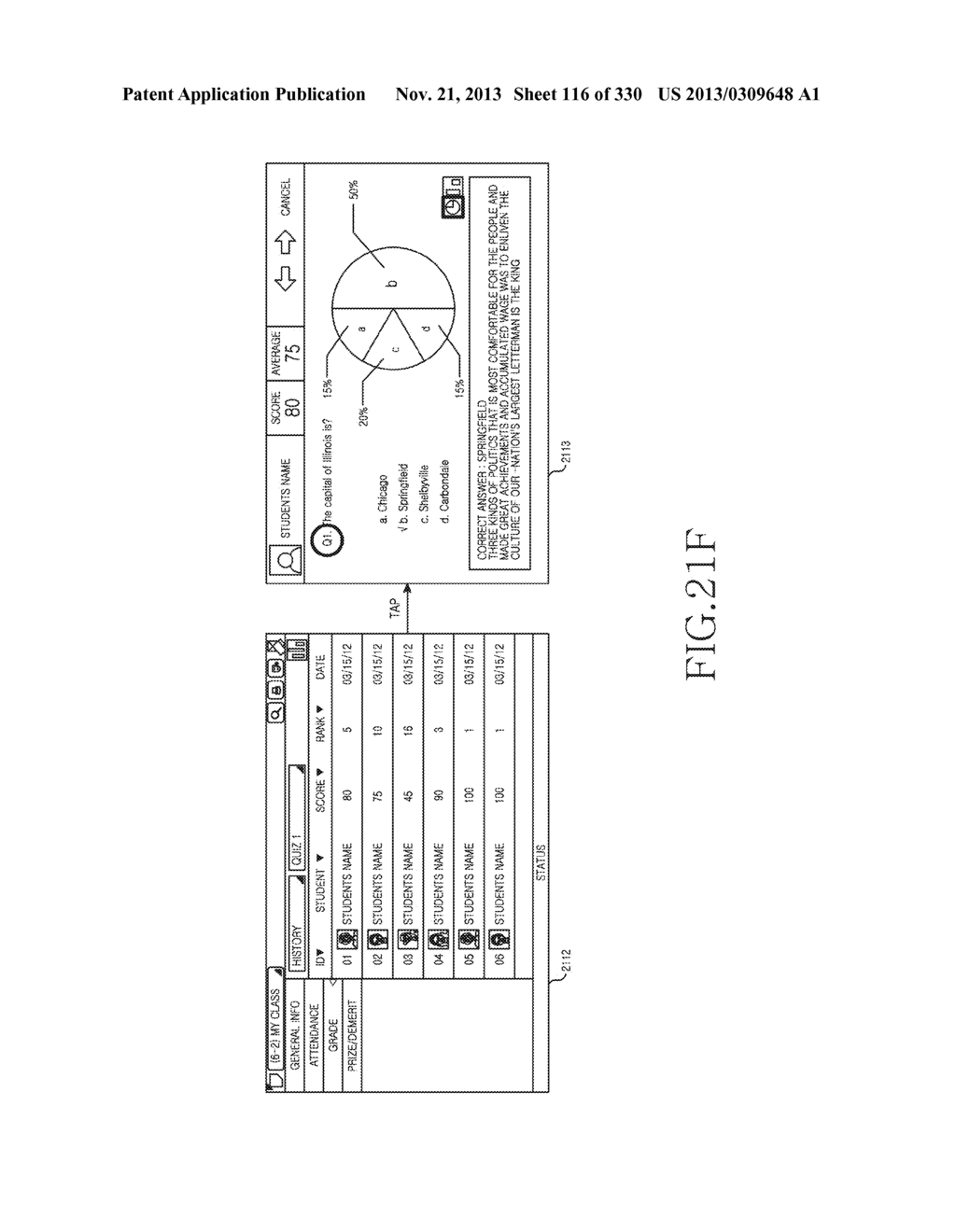 METHOD, APPARATUS AND SYSTEM FOR INTERACTIVE CLASS SUPPORT AND EDUCATION     MANAGEMENT - diagram, schematic, and image 117