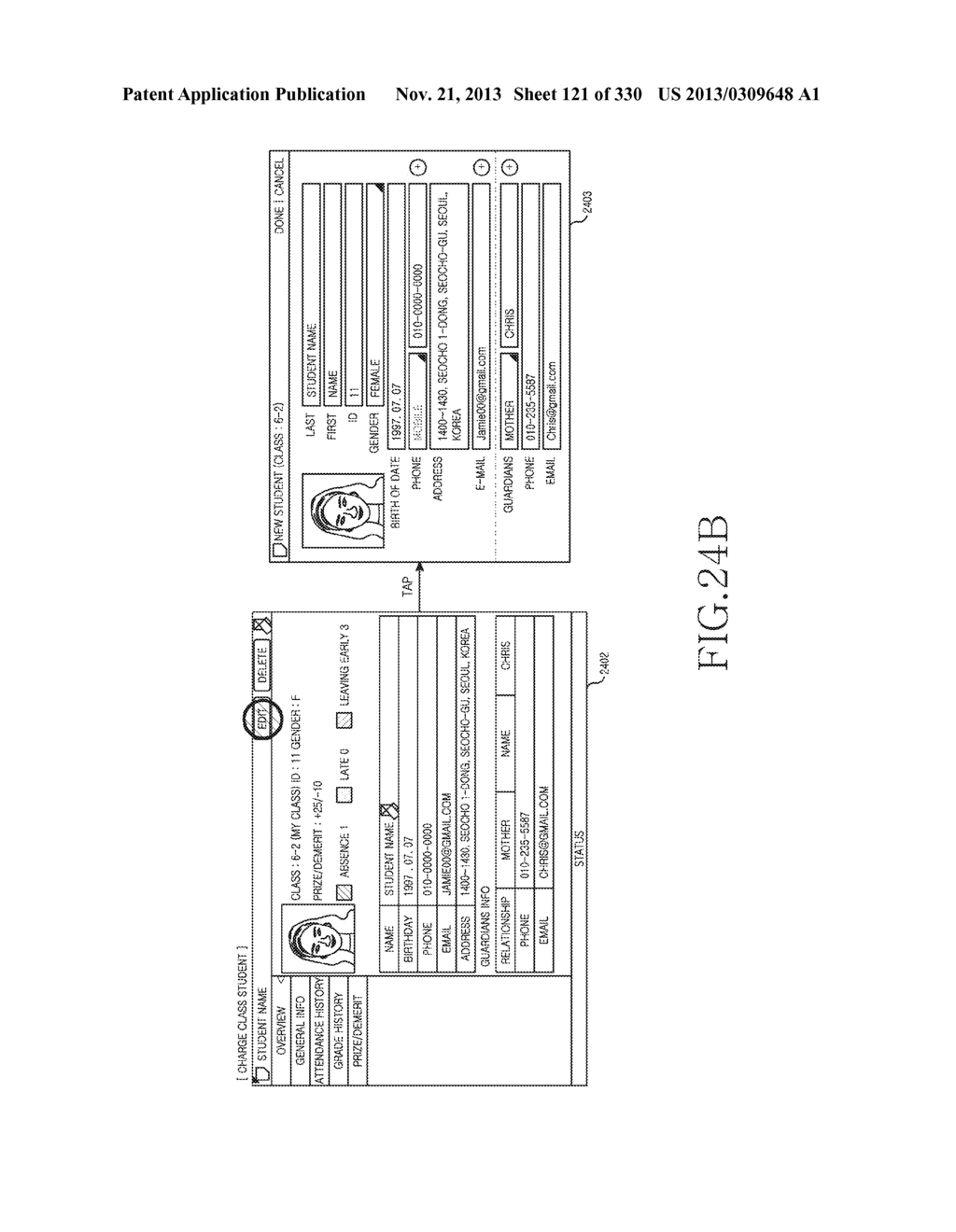 METHOD, APPARATUS AND SYSTEM FOR INTERACTIVE CLASS SUPPORT AND EDUCATION     MANAGEMENT - diagram, schematic, and image 122