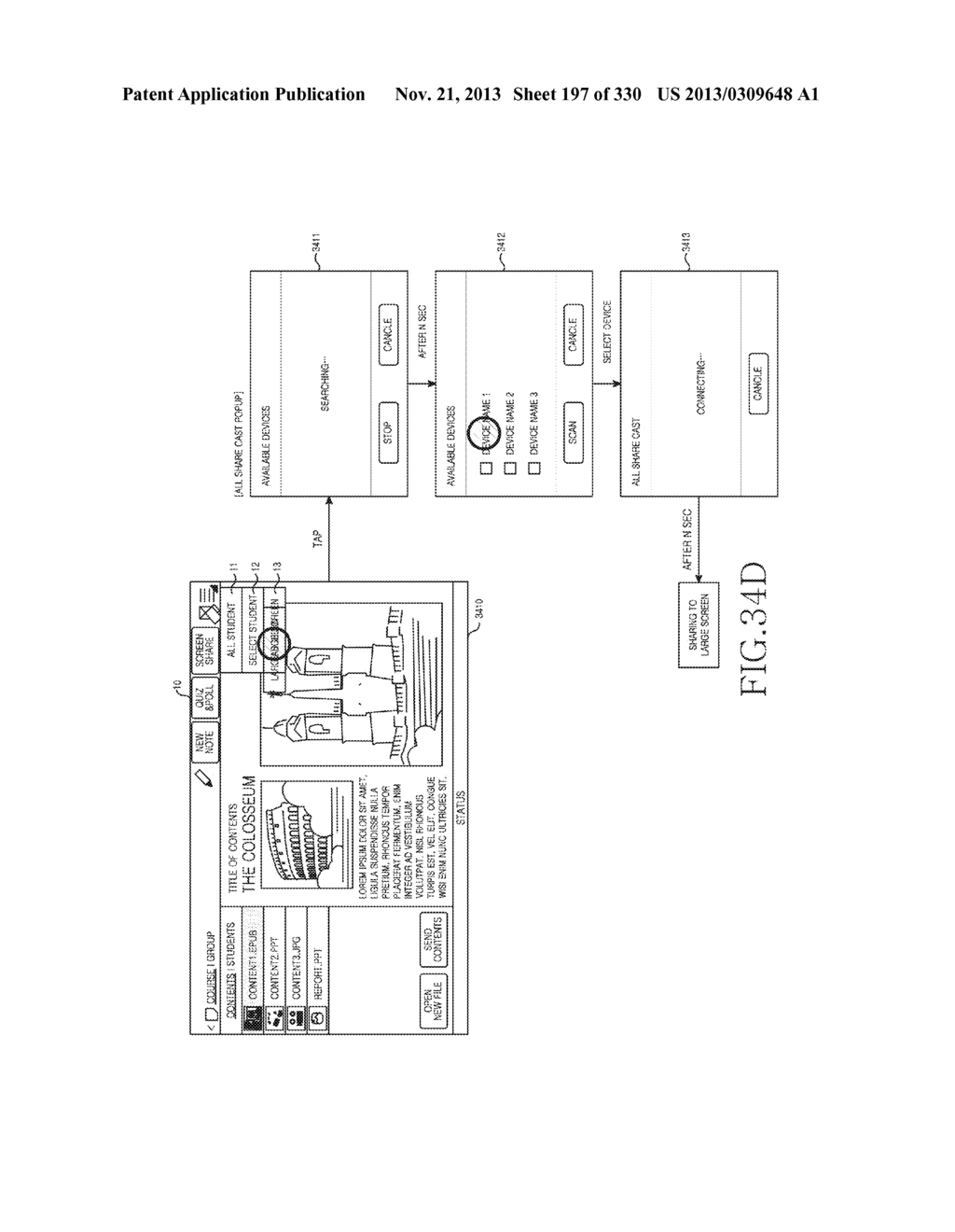 METHOD, APPARATUS AND SYSTEM FOR INTERACTIVE CLASS SUPPORT AND EDUCATION     MANAGEMENT - diagram, schematic, and image 198