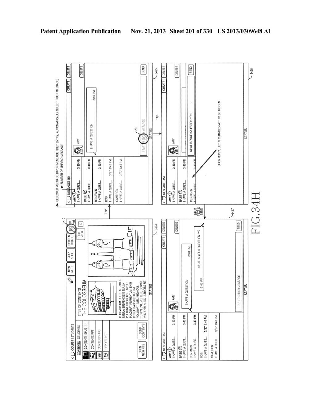 METHOD, APPARATUS AND SYSTEM FOR INTERACTIVE CLASS SUPPORT AND EDUCATION     MANAGEMENT - diagram, schematic, and image 202