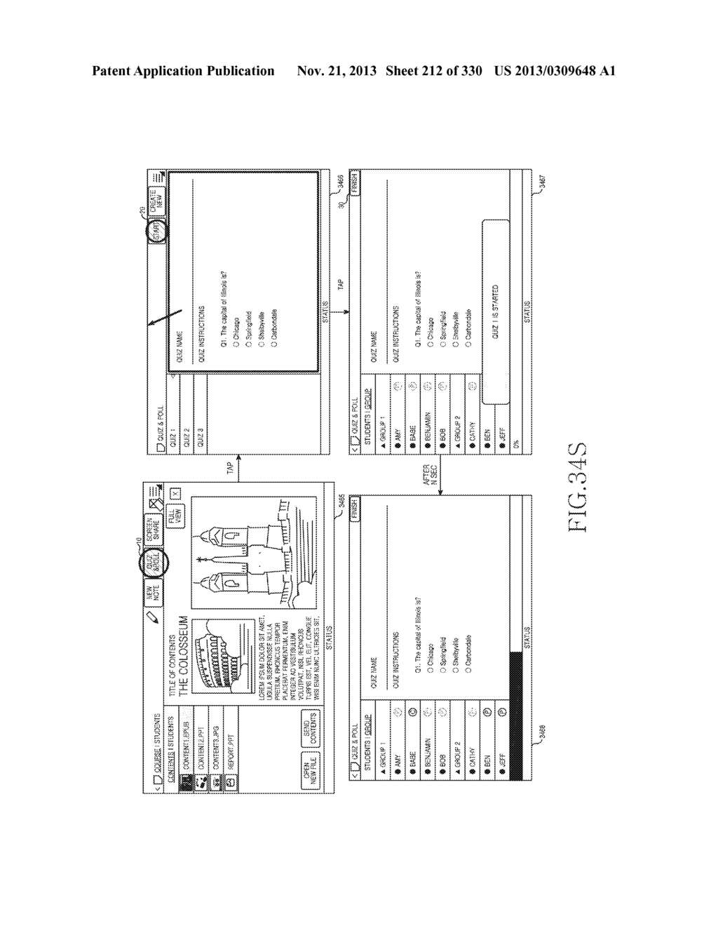 METHOD, APPARATUS AND SYSTEM FOR INTERACTIVE CLASS SUPPORT AND EDUCATION     MANAGEMENT - diagram, schematic, and image 213