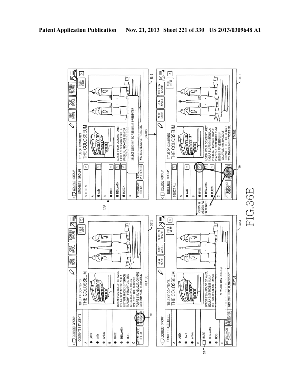 METHOD, APPARATUS AND SYSTEM FOR INTERACTIVE CLASS SUPPORT AND EDUCATION     MANAGEMENT - diagram, schematic, and image 222