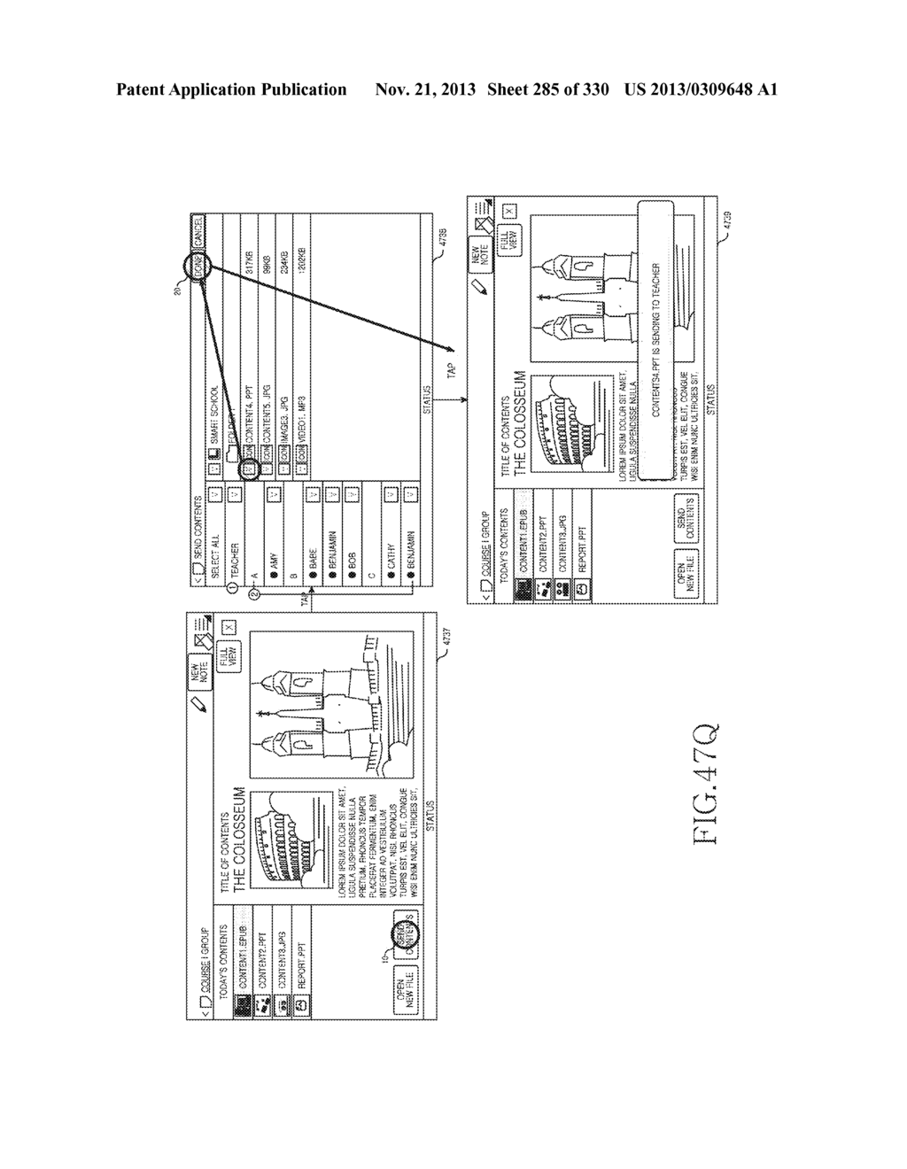 METHOD, APPARATUS AND SYSTEM FOR INTERACTIVE CLASS SUPPORT AND EDUCATION     MANAGEMENT - diagram, schematic, and image 286