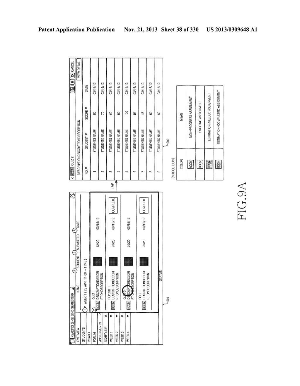 METHOD, APPARATUS AND SYSTEM FOR INTERACTIVE CLASS SUPPORT AND EDUCATION     MANAGEMENT - diagram, schematic, and image 39