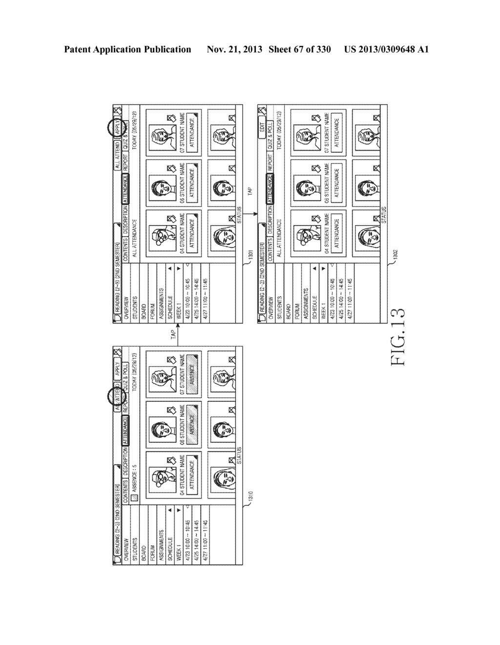 METHOD, APPARATUS AND SYSTEM FOR INTERACTIVE CLASS SUPPORT AND EDUCATION     MANAGEMENT - diagram, schematic, and image 68