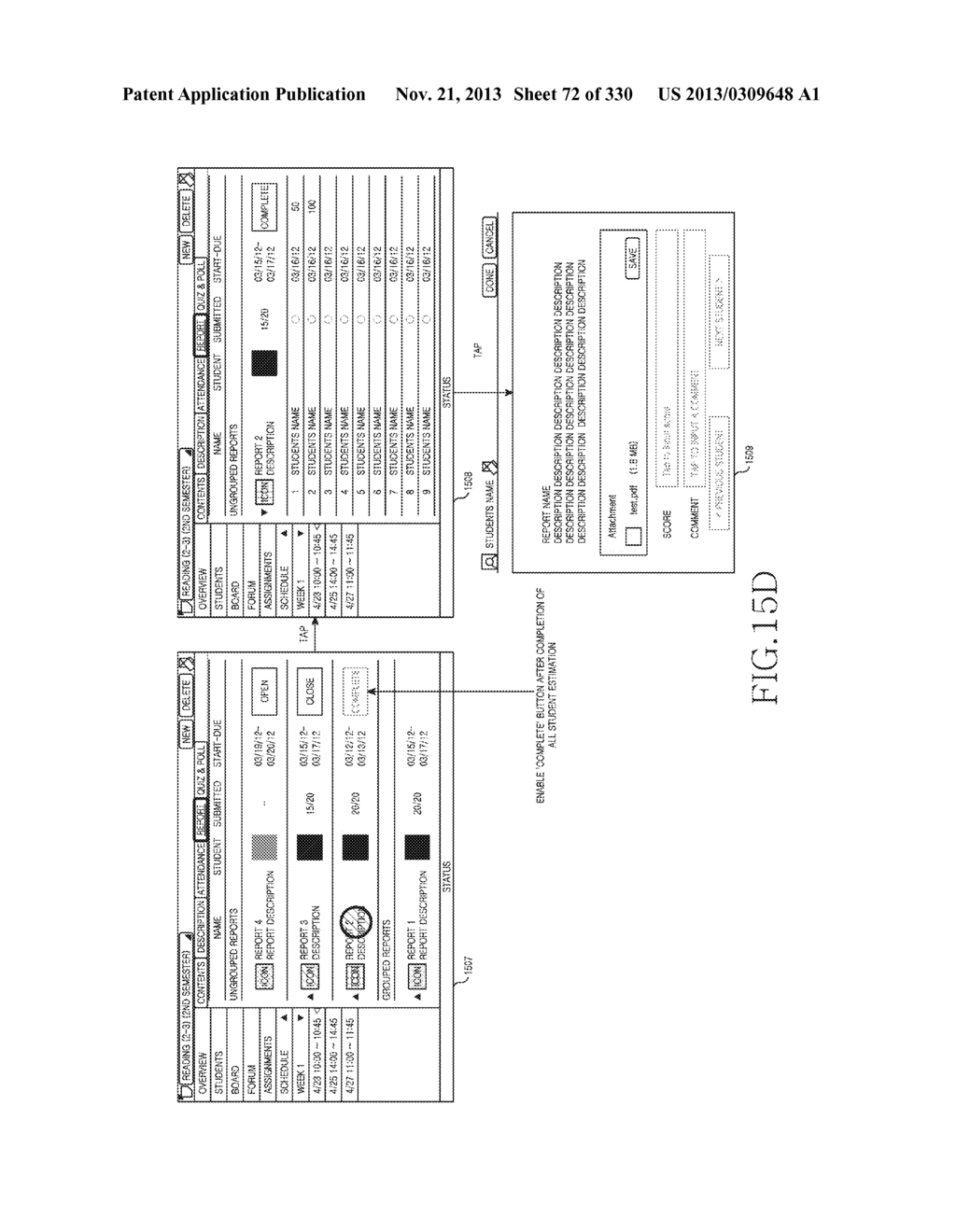 METHOD, APPARATUS AND SYSTEM FOR INTERACTIVE CLASS SUPPORT AND EDUCATION     MANAGEMENT - diagram, schematic, and image 73