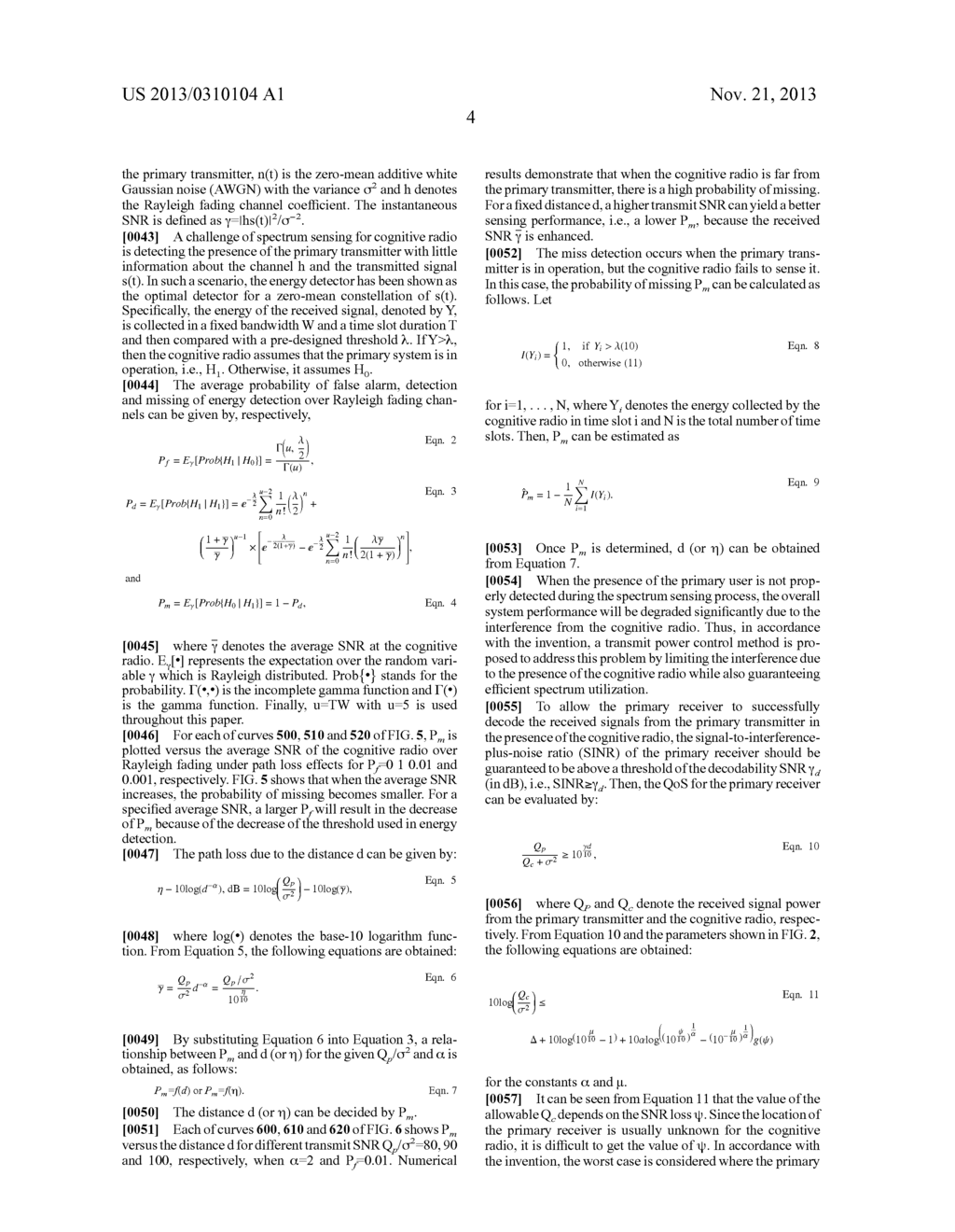 POWER CONTROL IN COGNITIVE RADIO SYSTEMS BASED ON  SPECTRUM SENSING SIDE     INFORMATION - diagram, schematic, and image 18