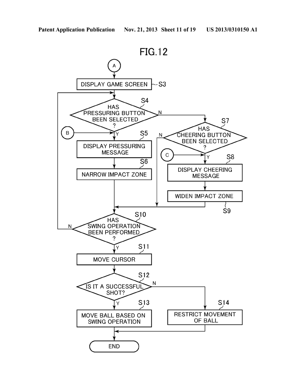 GAME DEVICE, GAME SYSTEM, METHOD OF CONTROLLING A GAME DEVICE, PROGRAM,     AND INFORMATION STORAGE MEDIUM - diagram, schematic, and image 12