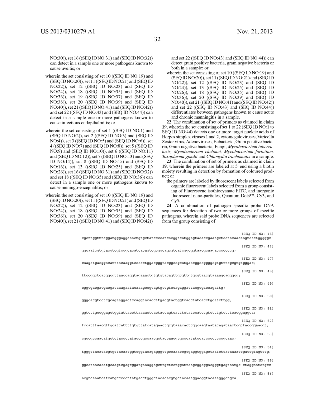 NOVEL METHOD FOR SIMULTANEOUS DETECTION AND DISCRIMINATION OF BACTERIAL,     FUNGAL, PARASITIC AND VIRAL INFECTIONS OF EYE AND CENTRAL NERVOUS  SYSTEM - diagram, schematic, and image 37