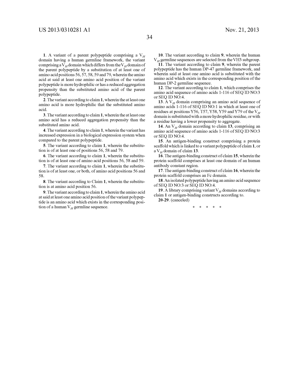 NOVEL ANTIGEN BINDING PROTEINS - diagram, schematic, and image 56