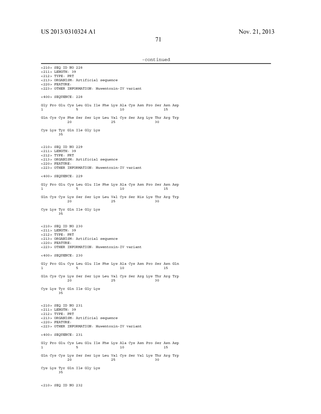 HUWENTOXIN-IV VARIANTS AND METHODS OF USE - diagram, schematic, and image 104