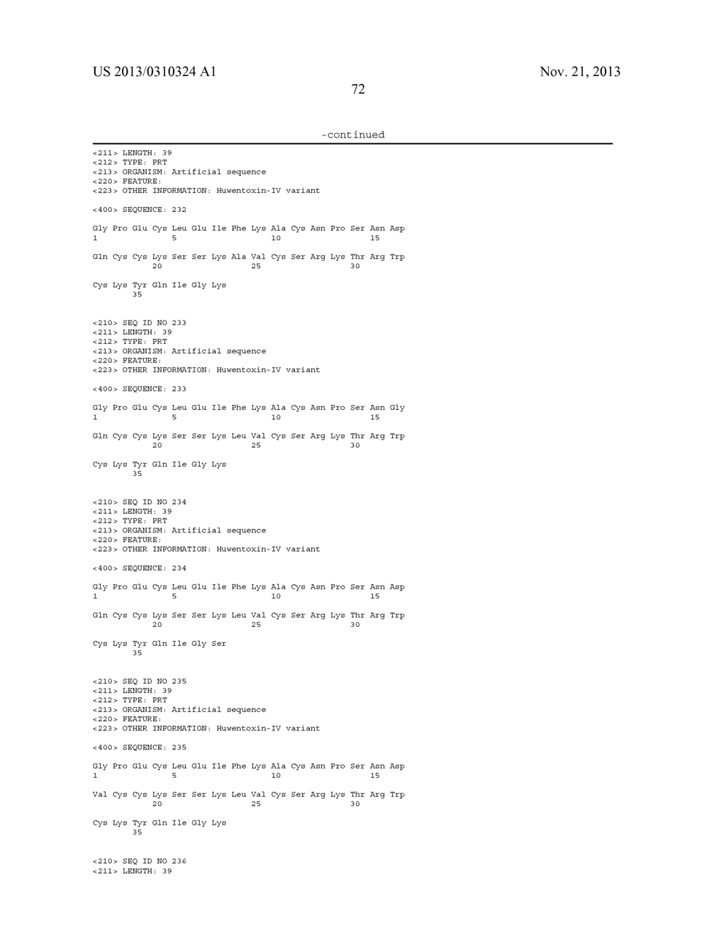 HUWENTOXIN-IV VARIANTS AND METHODS OF USE - diagram, schematic, and image 105