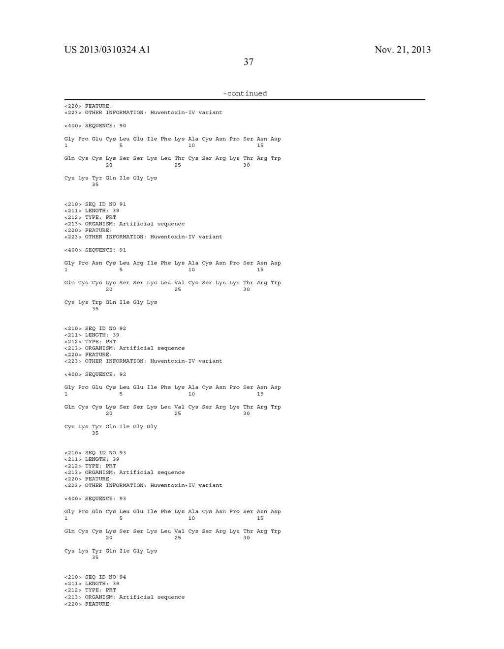 HUWENTOXIN-IV VARIANTS AND METHODS OF USE - diagram, schematic, and image 70