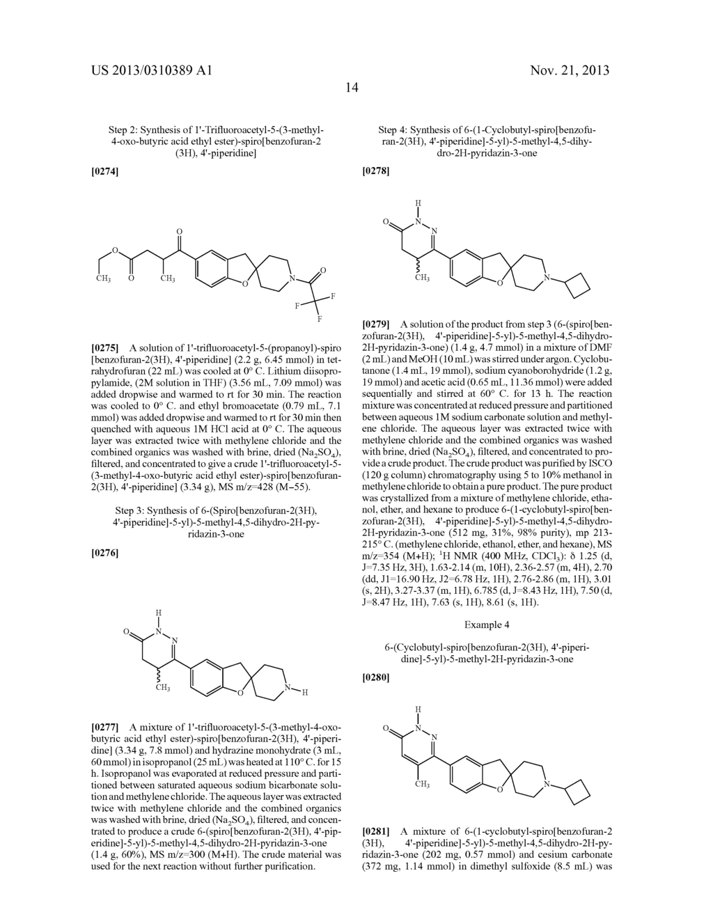 SUBSTITUTED SPIROCYCLIC PIPERIDINE DERIVATIVES AS HISTAMINE-3 (H3)     RECEPTOR LIGANDS - diagram, schematic, and image 15