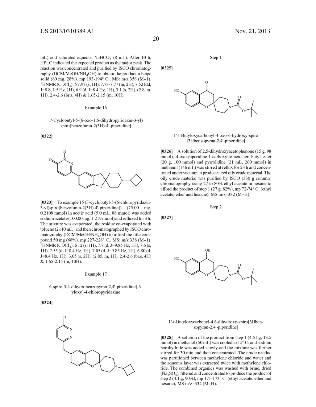 SUBSTITUTED SPIROCYCLIC PIPERIDINE DERIVATIVES AS HISTAMINE-3 (H3)     RECEPTOR LIGANDS - diagram, schematic, and image 21