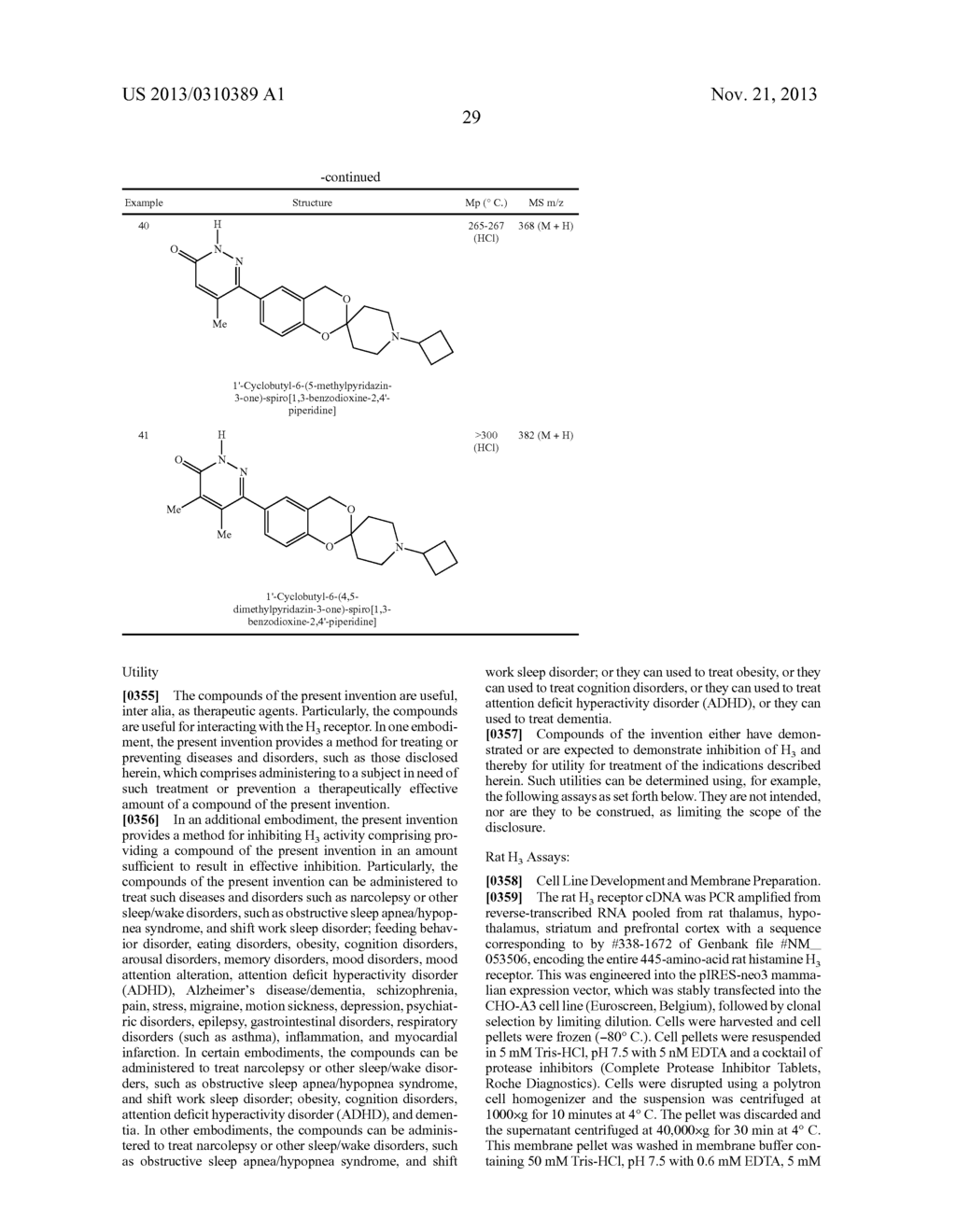 SUBSTITUTED SPIROCYCLIC PIPERIDINE DERIVATIVES AS HISTAMINE-3 (H3)     RECEPTOR LIGANDS - diagram, schematic, and image 30