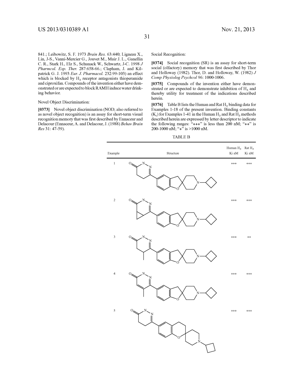 SUBSTITUTED SPIROCYCLIC PIPERIDINE DERIVATIVES AS HISTAMINE-3 (H3)     RECEPTOR LIGANDS - diagram, schematic, and image 32