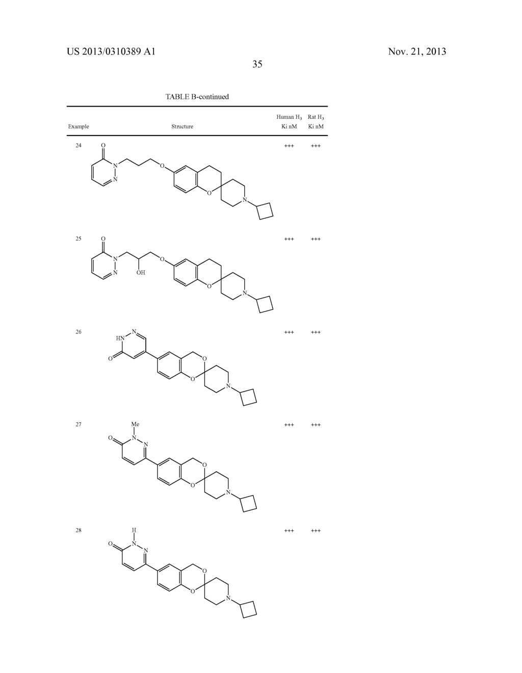 SUBSTITUTED SPIROCYCLIC PIPERIDINE DERIVATIVES AS HISTAMINE-3 (H3)     RECEPTOR LIGANDS - diagram, schematic, and image 36