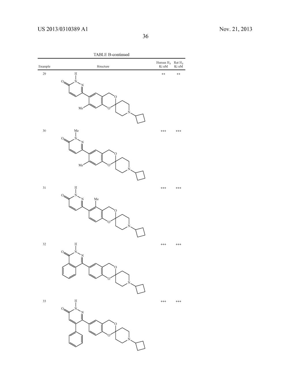 SUBSTITUTED SPIROCYCLIC PIPERIDINE DERIVATIVES AS HISTAMINE-3 (H3)     RECEPTOR LIGANDS - diagram, schematic, and image 37