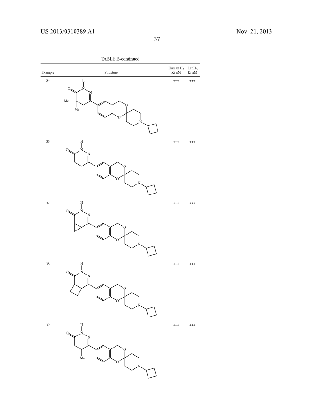 SUBSTITUTED SPIROCYCLIC PIPERIDINE DERIVATIVES AS HISTAMINE-3 (H3)     RECEPTOR LIGANDS - diagram, schematic, and image 38