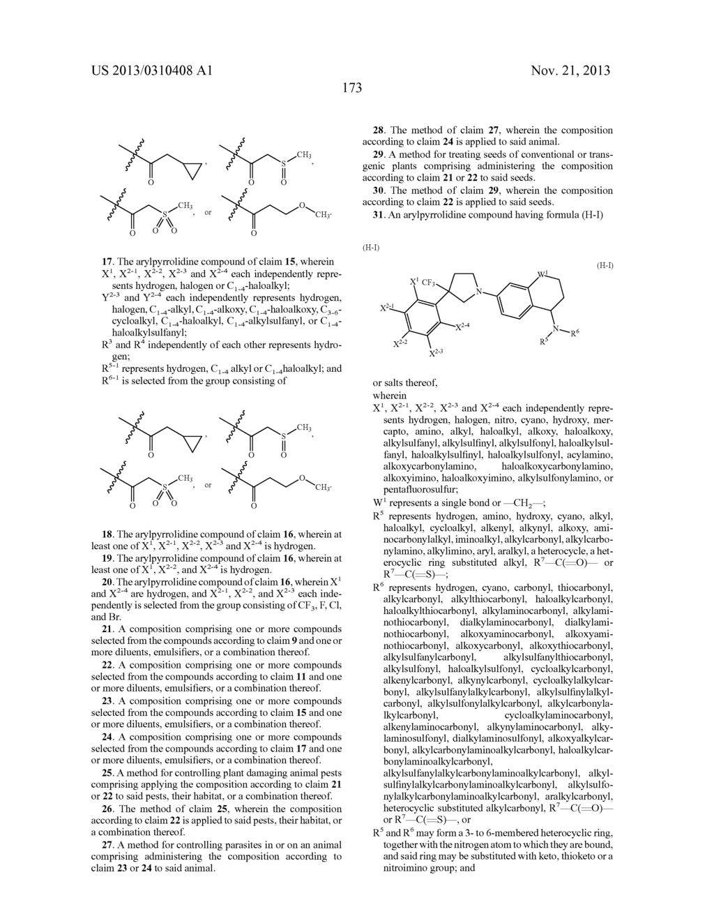 Pesticidal Arylpyrrolidines - diagram, schematic, and image 174