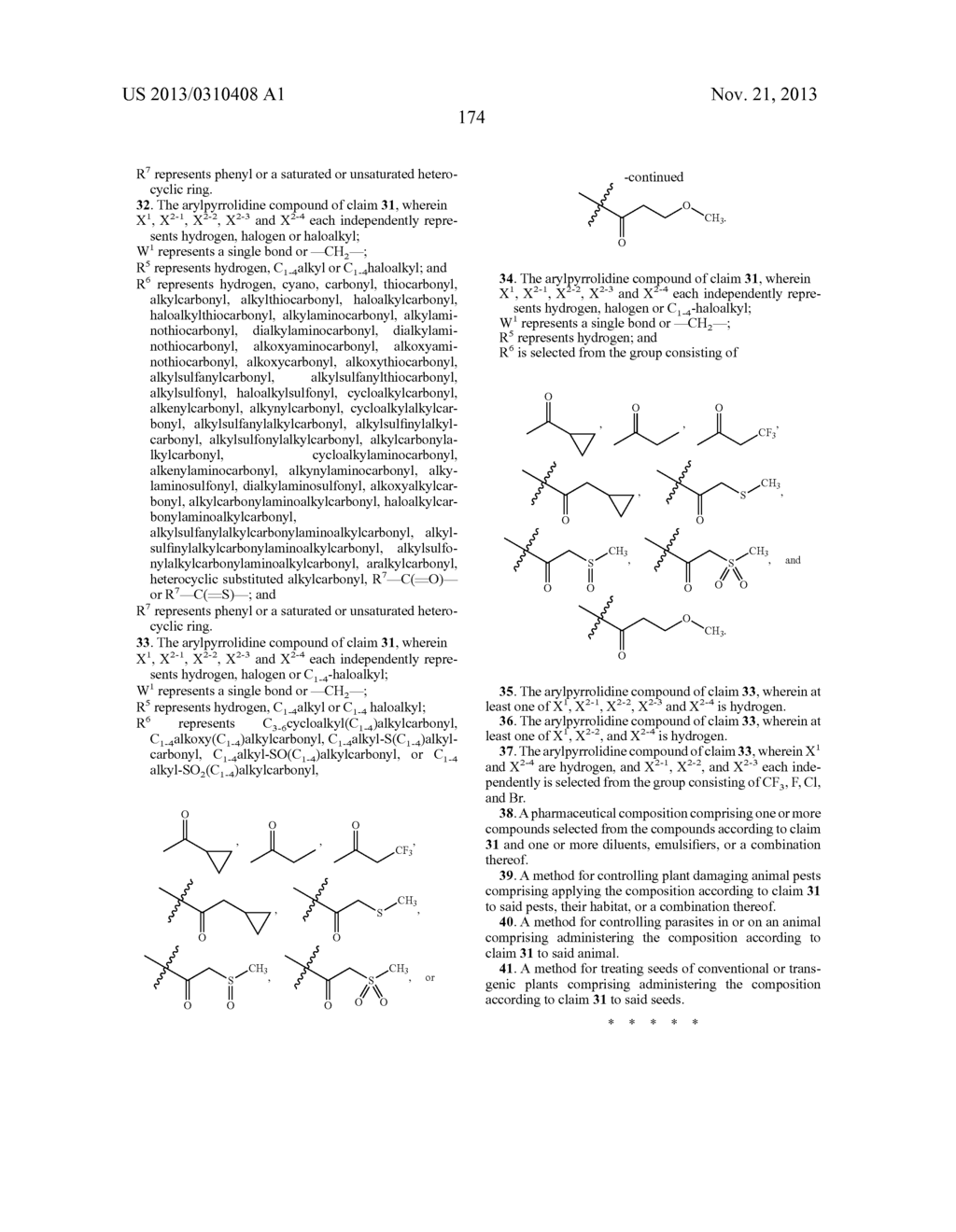 Pesticidal Arylpyrrolidines - diagram, schematic, and image 175