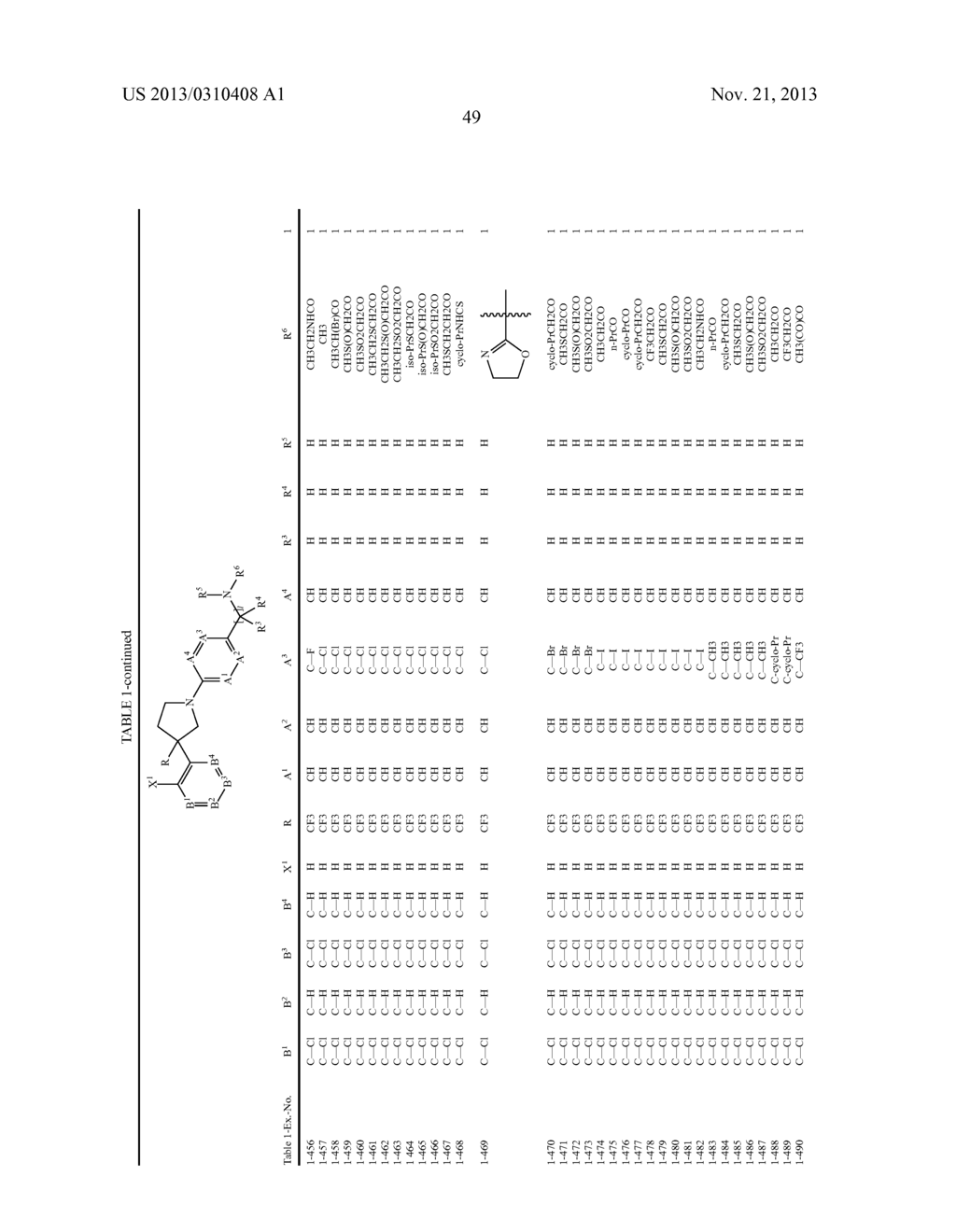 Pesticidal Arylpyrrolidines - diagram, schematic, and image 50