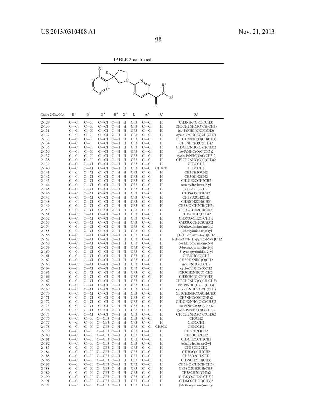 Pesticidal Arylpyrrolidines - diagram, schematic, and image 99