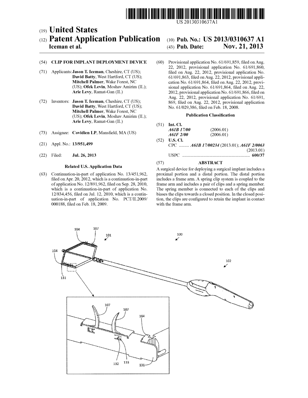 Clip for Implant Deployment Device - diagram, schematic, and image 01