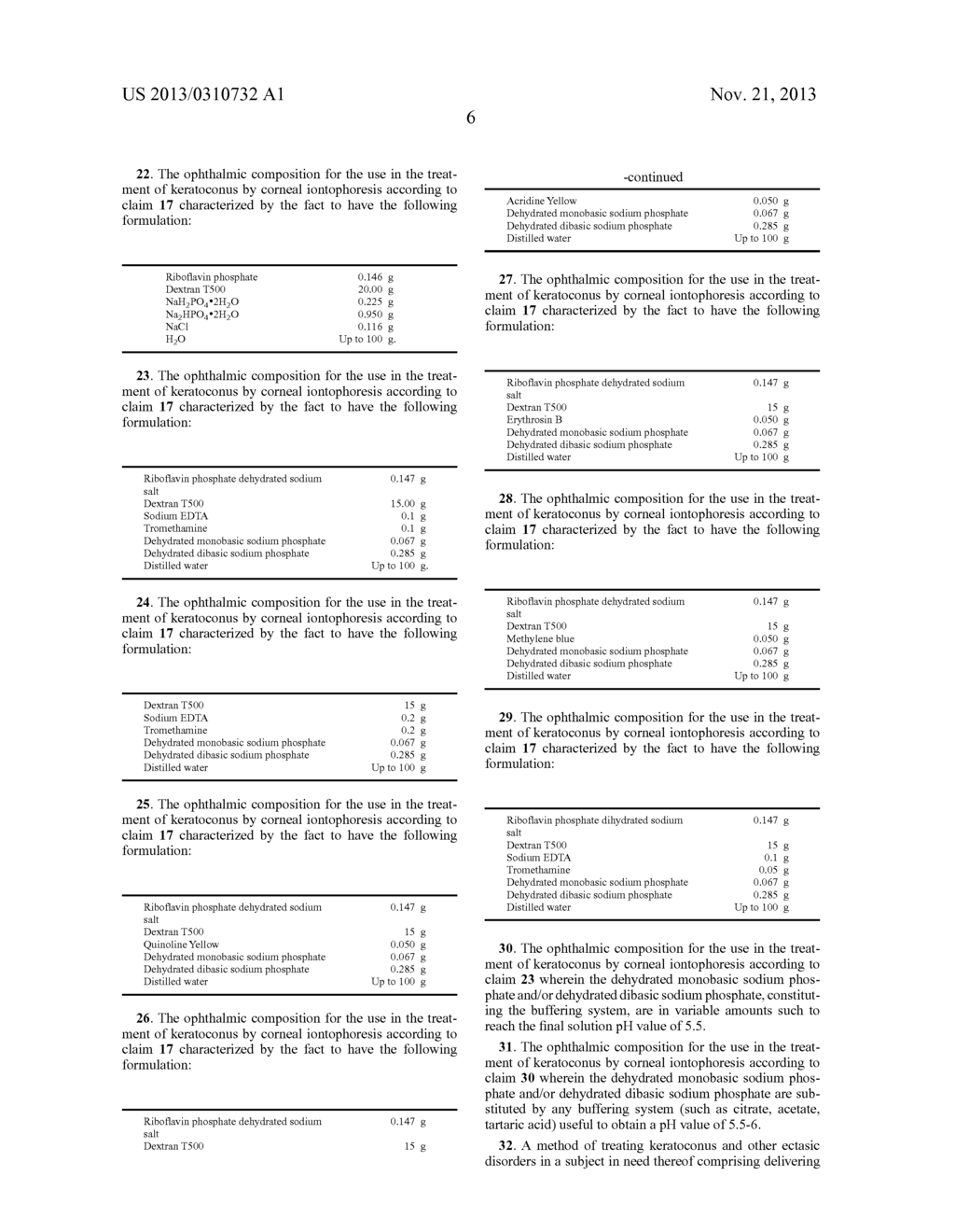 CORNEAL DELIVERY OF CROSS-LINKING AGENTS BY IONTOPHORESIS FOR THE     TREATMENT OF KERATOCONUS AND RELATED OPHTHALMIC COMPOSITIONS - diagram, schematic, and image 07