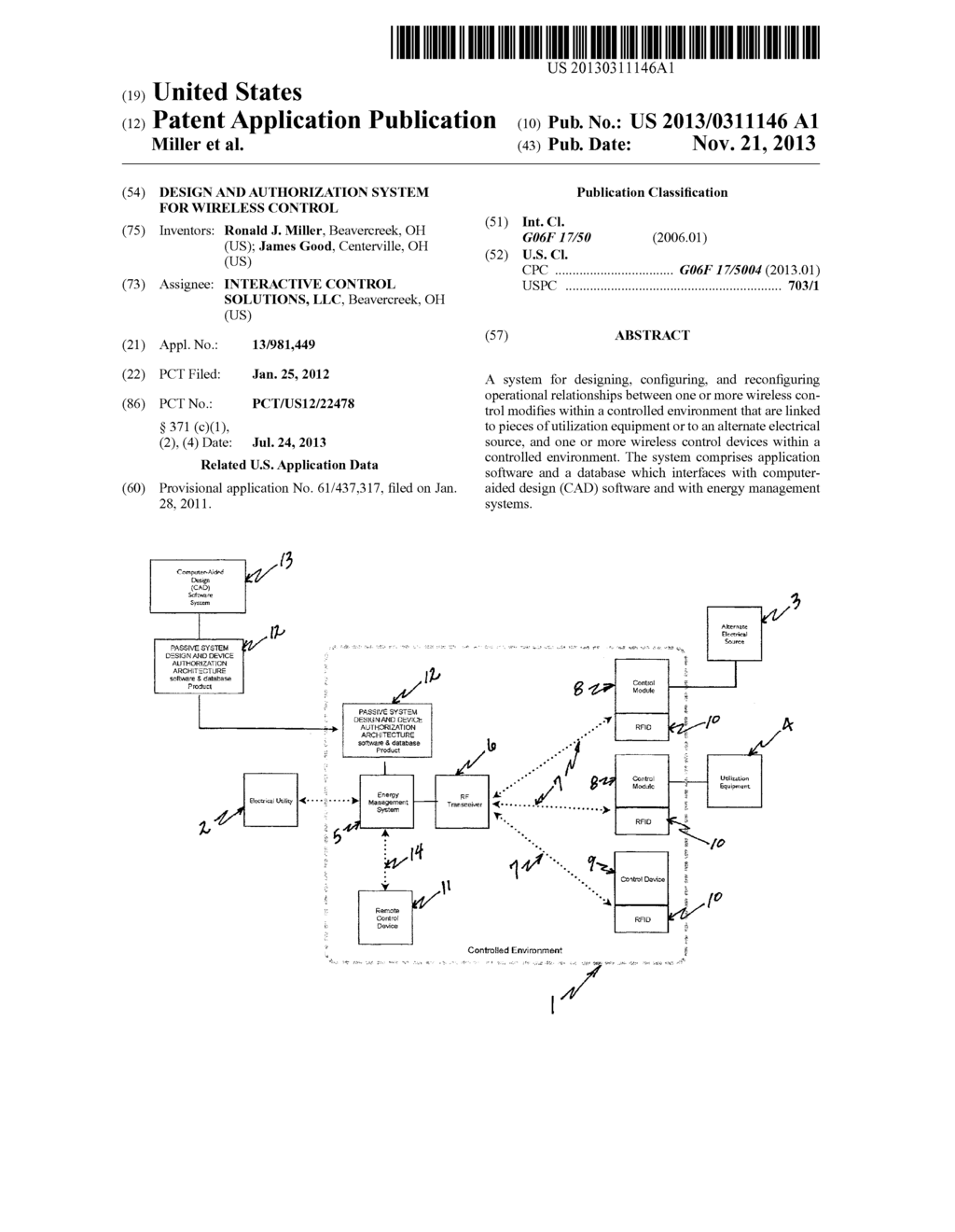 DESIGN AND AUTHORIZATION SYSTEM FOR WIRELESS CONTROL - diagram, schematic, and image 01