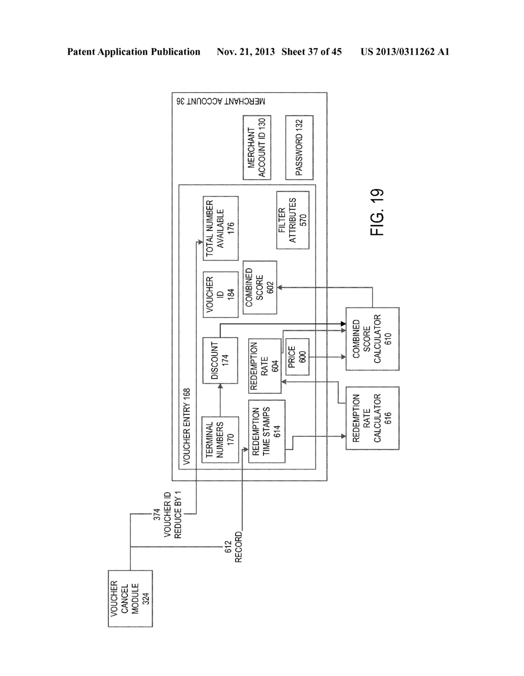 OFFER REDEMPTION RATE BASED SELECTION AND DISPLAY OF OFFERS - diagram, schematic, and image 38